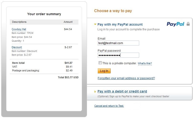 paypal express checkout buttons virtuemart extended version