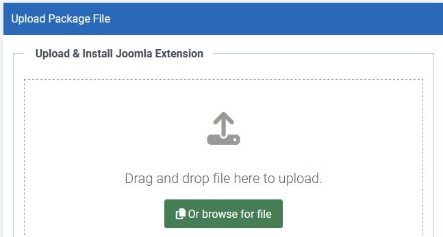 Upload Package File